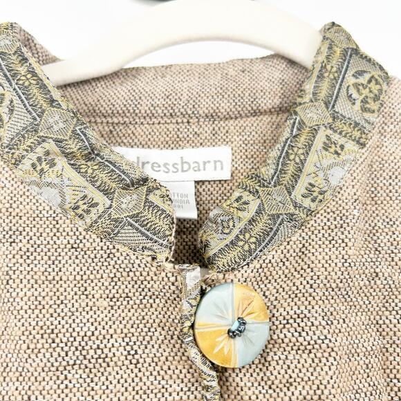 Dressbarn‎ Womens Vintage Artsy Boho Floral Embroidered Tapestry Jacket Size L - Picture 3 of 8